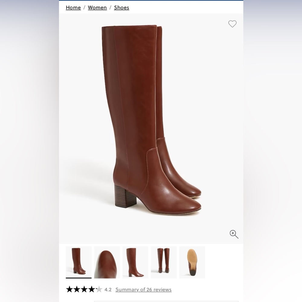 J. Crew Roasted Cocoa knee high Boots